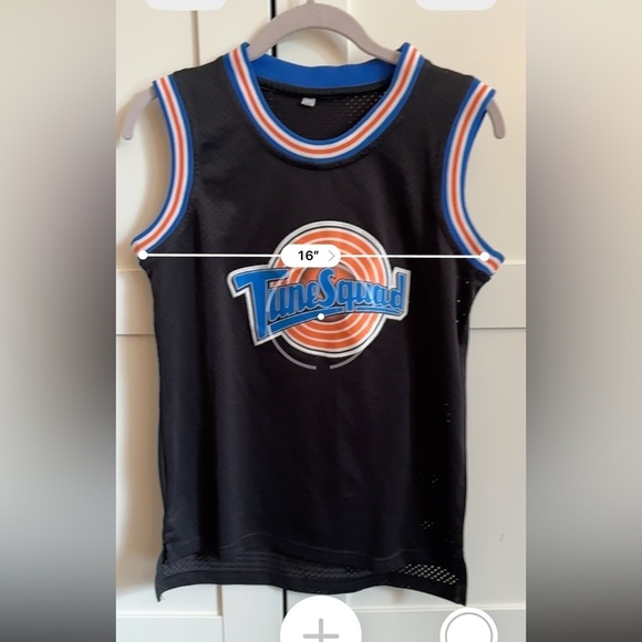 Michael Jordan Space Jam Looney Tune Squad Basketball Jersey "Bugs 1" Size Small - Picture 3 of 4